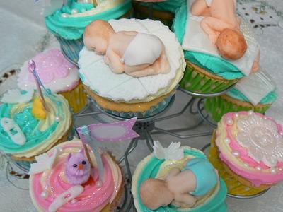 baby cupcakes. - Cake by Anita's Cakes