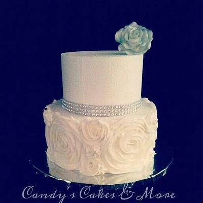 Bling with class, wedding cake. - Cake by Candy