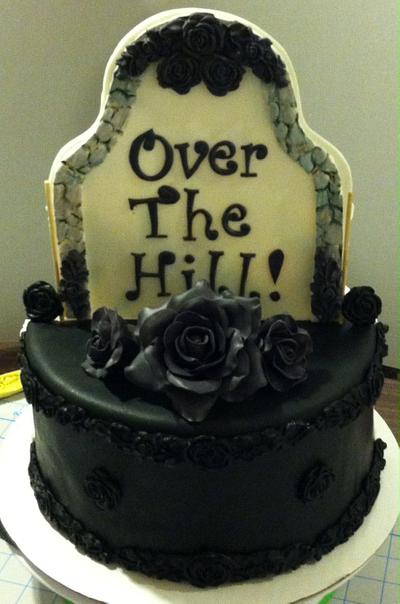Double-sided Over-The-Hill cake - Cake by Karen Seeley
