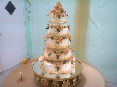                                 50th Wedding Anniversary Cake - Cake by robier