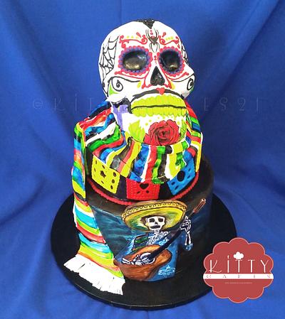 Icing Smiles Sugar skull  - Cake by Crys 