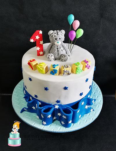 Me2You bear for 1st birthday! - Cake by Iwona Sobejko