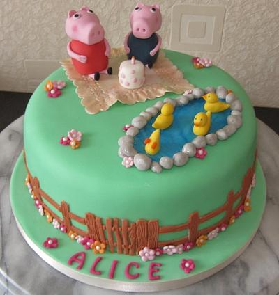 Peppa pig duck pond cake - Cake by Lelly