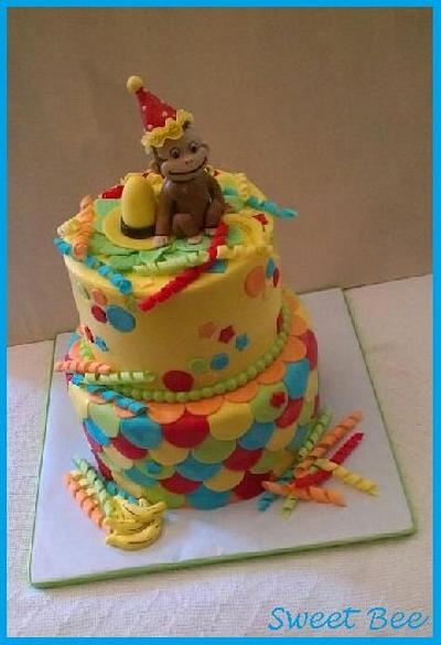 Curious George 1st Birthday - Cake by Tiffany Palmer