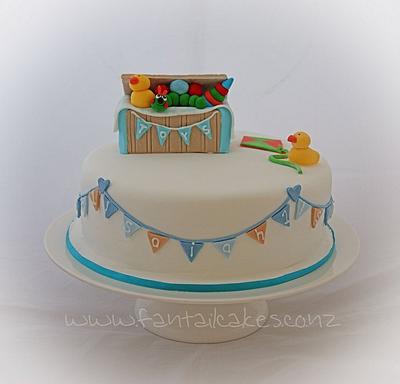 1st birthday toy box cake - Cake by Fantail Cakes