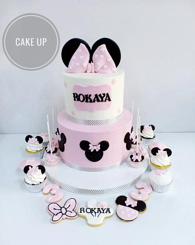 Minnie mouse Cake  - Cake by AbeerSabry