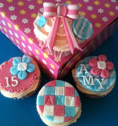girly cupcakes - Cake by sarahtosney