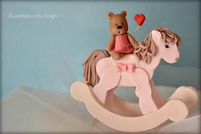 Rocking horse cake topper - Cake by sweetnesscakedesign