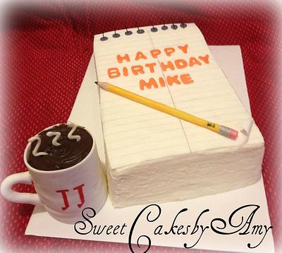 Journalist Birthday cake - Cake by Amy Erb