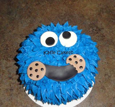 Cookie Monster - Cake by Katie Cortes