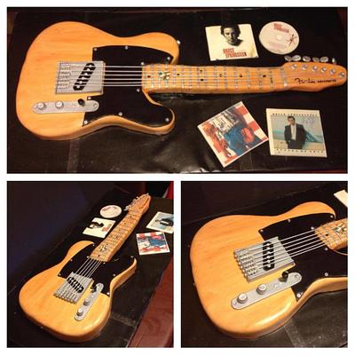 Bruce Springsteen Guitar Cake - Cake by Tracy's Custom Cakery LLC