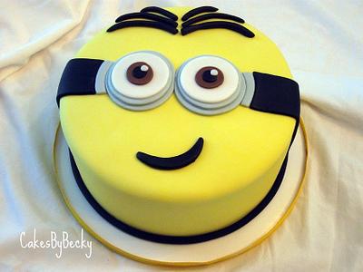Minion Cake - Cake by Becky Pendergraft