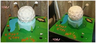 Golf lovers cake  - Cake by TheWhiskByHema