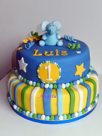 Elephant 1st birthday cake - Cake by Isilda