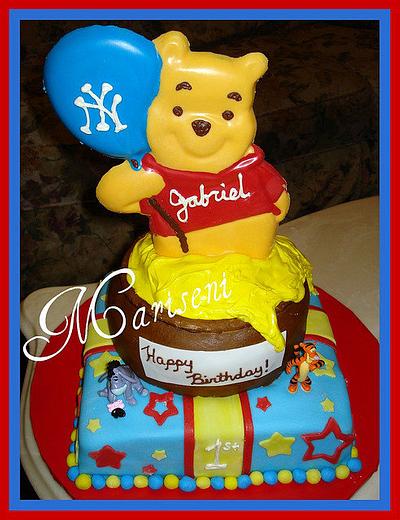 Winnie the Pooh Birthday Cake - Cake by Slice of Sweet Art