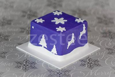 Purple Christmas Cake - Cake by Rachel