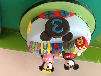 Mickeys club house - Cake by Mrs Macs Cakes