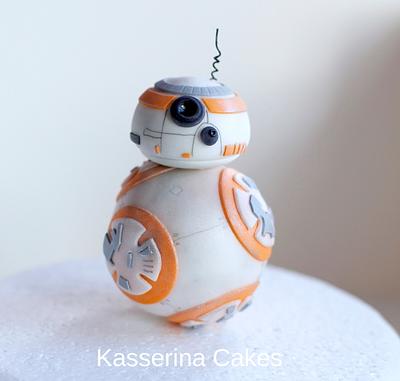 BB8 droid cake topper - Cake by Kasserina Cakes