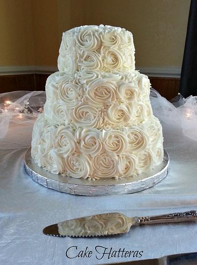 Piped Rosettes - Cake by Donna Tokazowski- Cake Hatteras, Martinsburg WV
