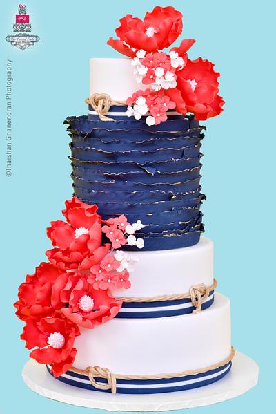 {Nautical Radiance} Wedding Cake - Cake by Esther Williams