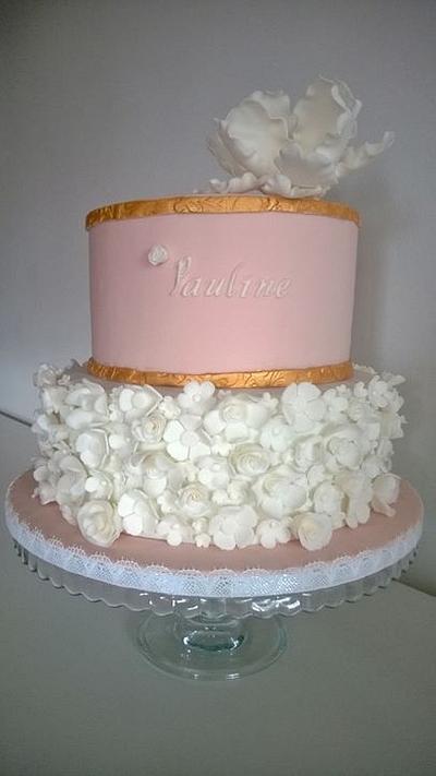 Flower ruffle cake - Cake by ElasCakes