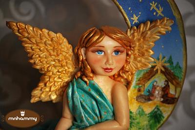 Christmas Angel - Christmas Story Cake project - Cake by Mnhammy by Sofia Salvador