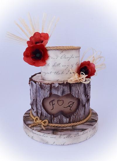 Romantic bark cake - Cake by Angela Cassano