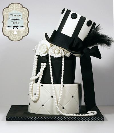 Black and white fashion - Cake by miraquetarta