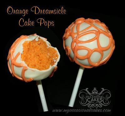 Orange Dreamsicle Cake Pops - Cake by Occasional Cakes