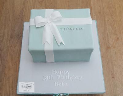 Tiffany & Co. Box Cake - Cake by The Old Manor House Bakery - Lisa Kirk