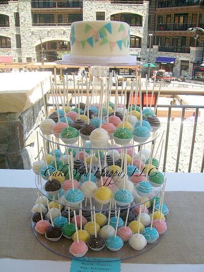 Colorful Wedding Pops - Cake by Cheryl