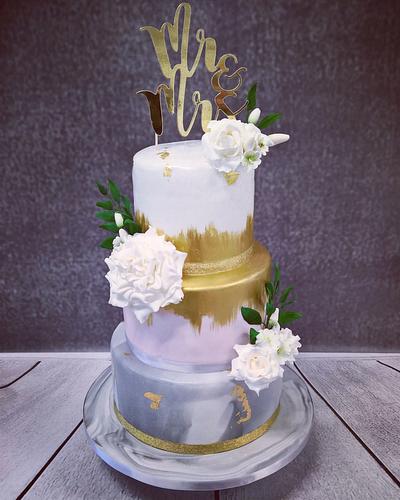 Wedding cake - Cake by claire cowburn