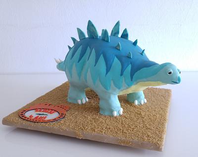 Morris from Dinosaur Train  - Cake by GeoYa's cakes 