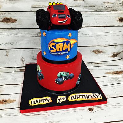 Blaze and the monster machines! - Cake by Jaclyn Dinko