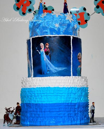 A beautiful Frozen cake!!! - Cake by Ashel sandeep