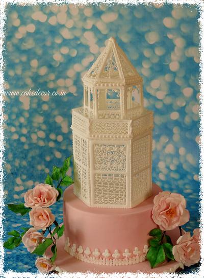 Royal icing structure  - Cake by Prachi Dhabaldeb
