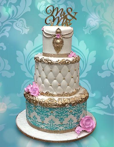 Mr. & Mrs. Teal - Cake by MsTreatz