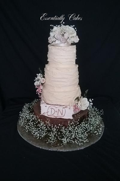 Rustic Wedding Cake - Cake by Essentially Cakes