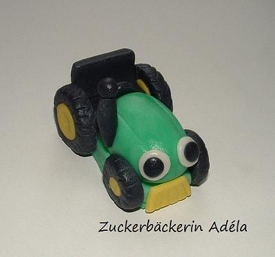 The small green tractor - Cake by Adéla