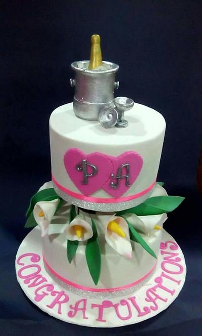 Engagement Cake - Cake by Chanda Rozario