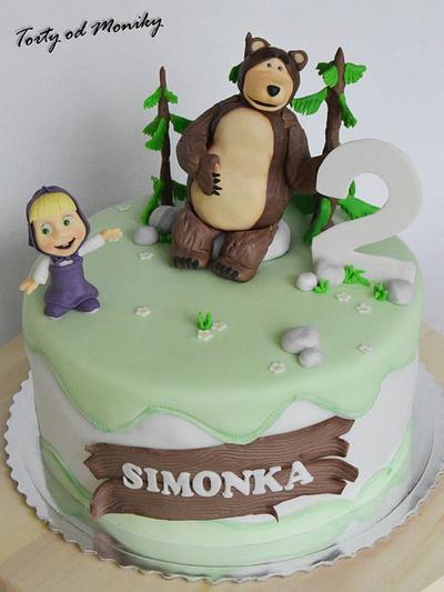 Masha and the bear cake - Cake by m.o.n.i.č.k.a