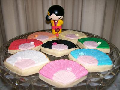 Japanese Fan Cookies - Cake by Sarah