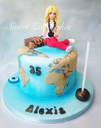 Travel cake - Cake by Dimitra Mylona - Sweet Zoe Cakes