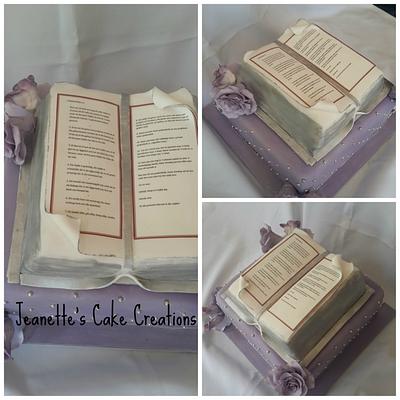 Bible cake - Cake by Jeanette's Cake Creations and Courses