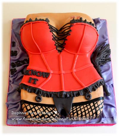 Sexy corset cake - Cake by DaphneHo