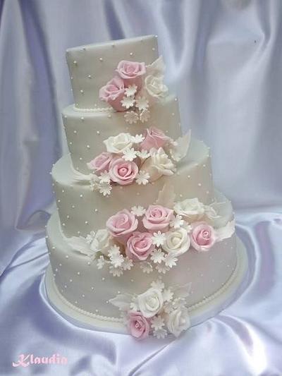 wedding cake - Cake by CakesByKlaudia