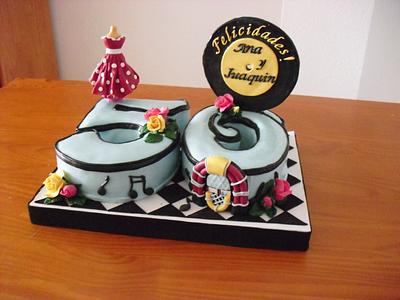 50 YEARS ANNIVERSARY CAKE - Cake by Camelia