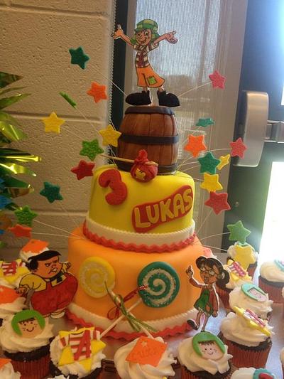 El Chavo del Ocho cake and cupcakes - Cake by DeliciousCreations