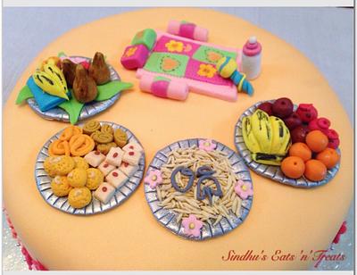 Indian naming cermony cake for baby - Cake by Sindhu's Eats'n'Treats