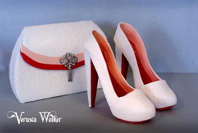 Glitter Shoe and Bag - Cake by Verusca Walker
